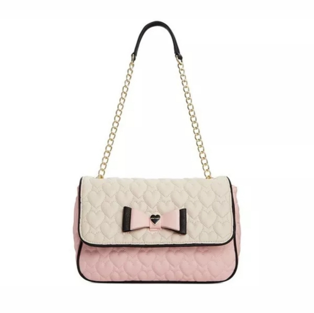 Quilted Heart Shoulder Bag